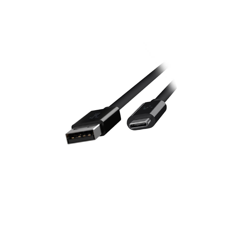 Belkin High-Speed USB A to USB C 3.1 Cable - 3A 10Gbps Fast Charging & Data Sync - 1M/3.3ft Durable Black Nylon Braided Cord - Perfect for Smartphones, Tablets & Laptops