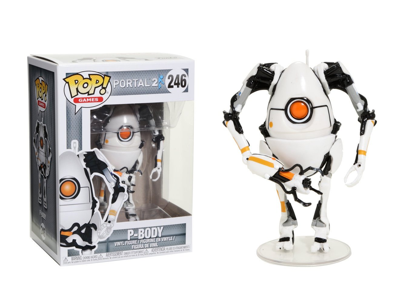 Funko Pop Portal P-Body Vinyl Figure - Exclusive Collectible for Gamers & Portal Fans, Perfect for Display, Gift, or Gaming Room Decor