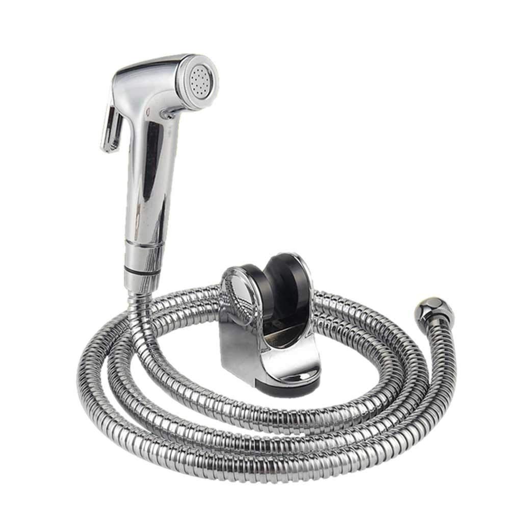 LKYBOA Stainless Steel Handheld Bidet Sprayer Set - Adjustable Shower Head for Toilet & Bathroom Cleaning, Hygienic Personal Wash, Baby Diaper Rinse & Pet Cleaning (Easy Installation)