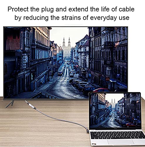 USB C Right Angle Extension Cable (3.3ft/1M) - USB 3.1 Gen 2 Female to Male Adapter, 10Gbps Data Transfer & 100W Fast Charging, 90 Degree Angled Extender for MacBook, Laptop, Docking Station, Oculus Quest Link - Perfect for Home Office, Gaming & VR Setup