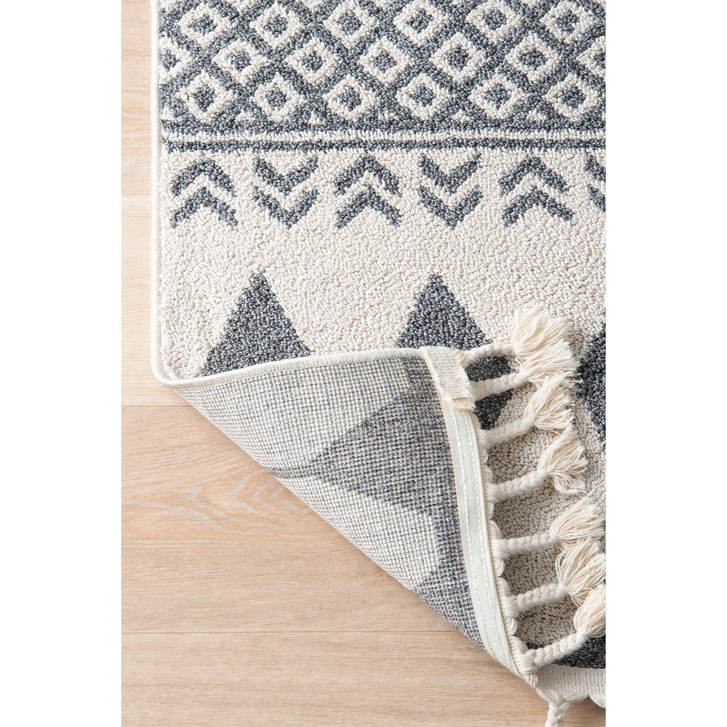 nuLOOM Tribal Terra 4x6 Beige Area Rug - Boho Chic Living Room, Bedroom & Office Decor