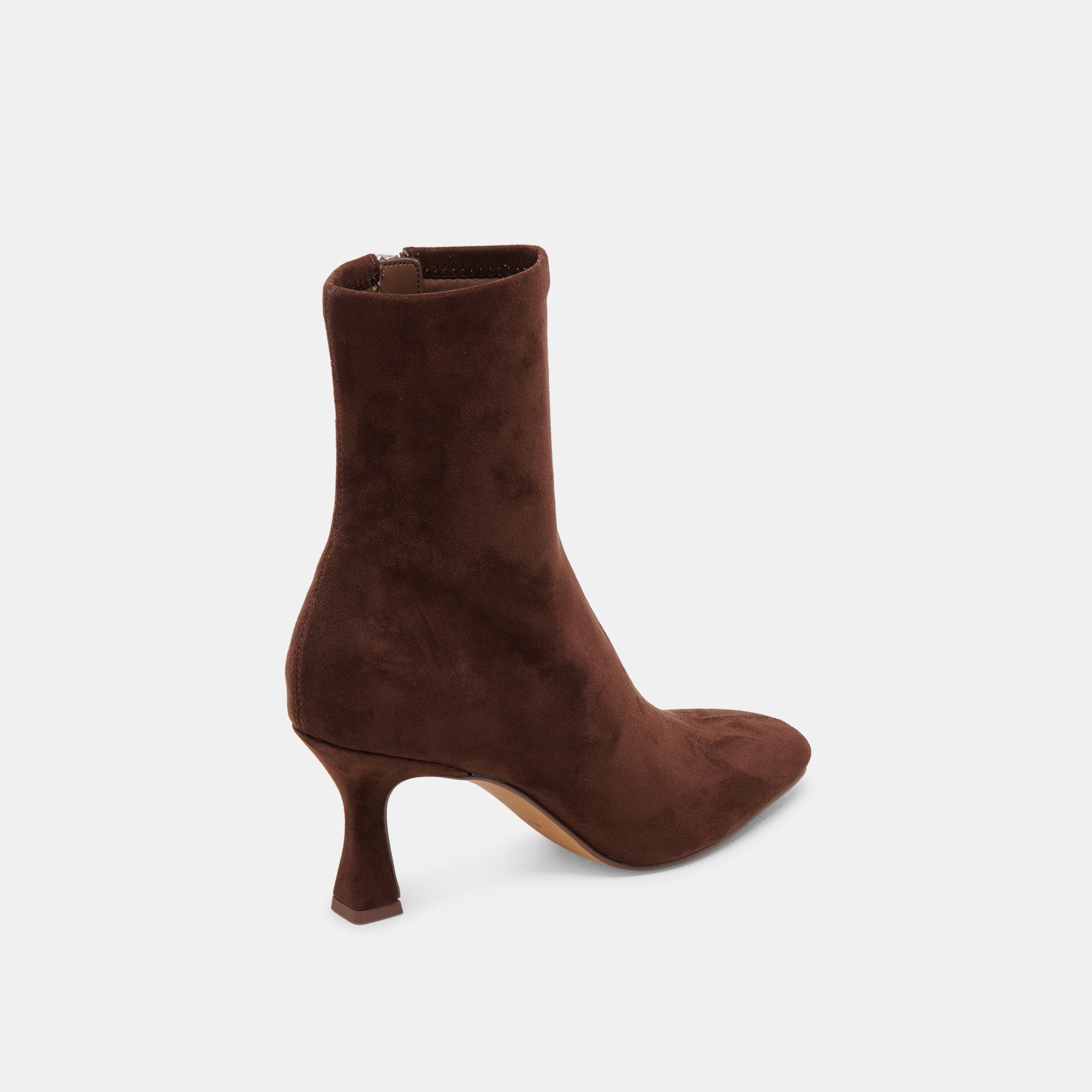 GLAMOR Women's Wide Calf Boots DK BROWN STELLA SUEDE - Comfortable & Stylish Knee-High Boots for Wide Calves, Perfect for Fall & Winter Outfits, Office Wear & Casual Occasions