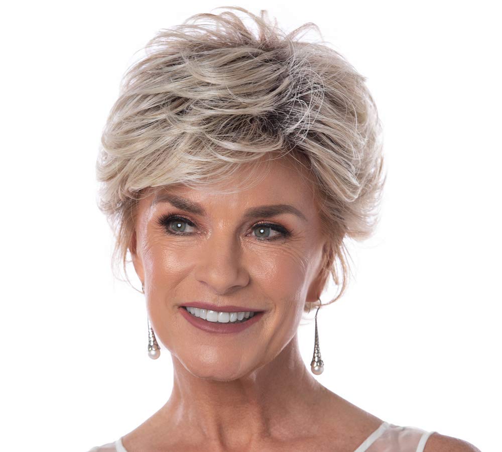 Salon Select Wig - Light Blonde Rooted Toni Brattin Wigs with 5