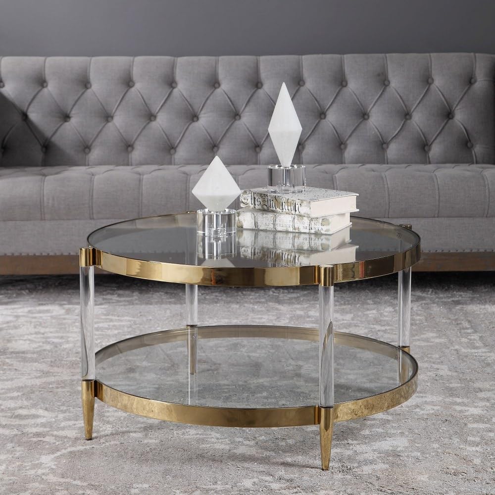 32 Inch Modern Coffee Table with Storage - 208-Bel-3315039 - Perfect for Living Room, Lounge & Small Spaces