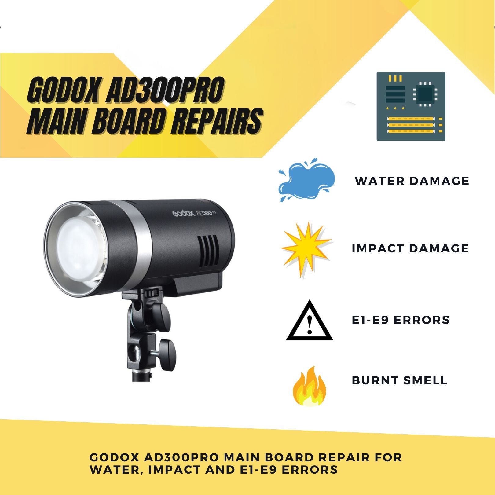 AD300PRO Repair Kit - Fix Drop Damage, Water Damage & E1/E9 Errors for Smartphones - Perfect for DIY Tech Repairs at Home or Office