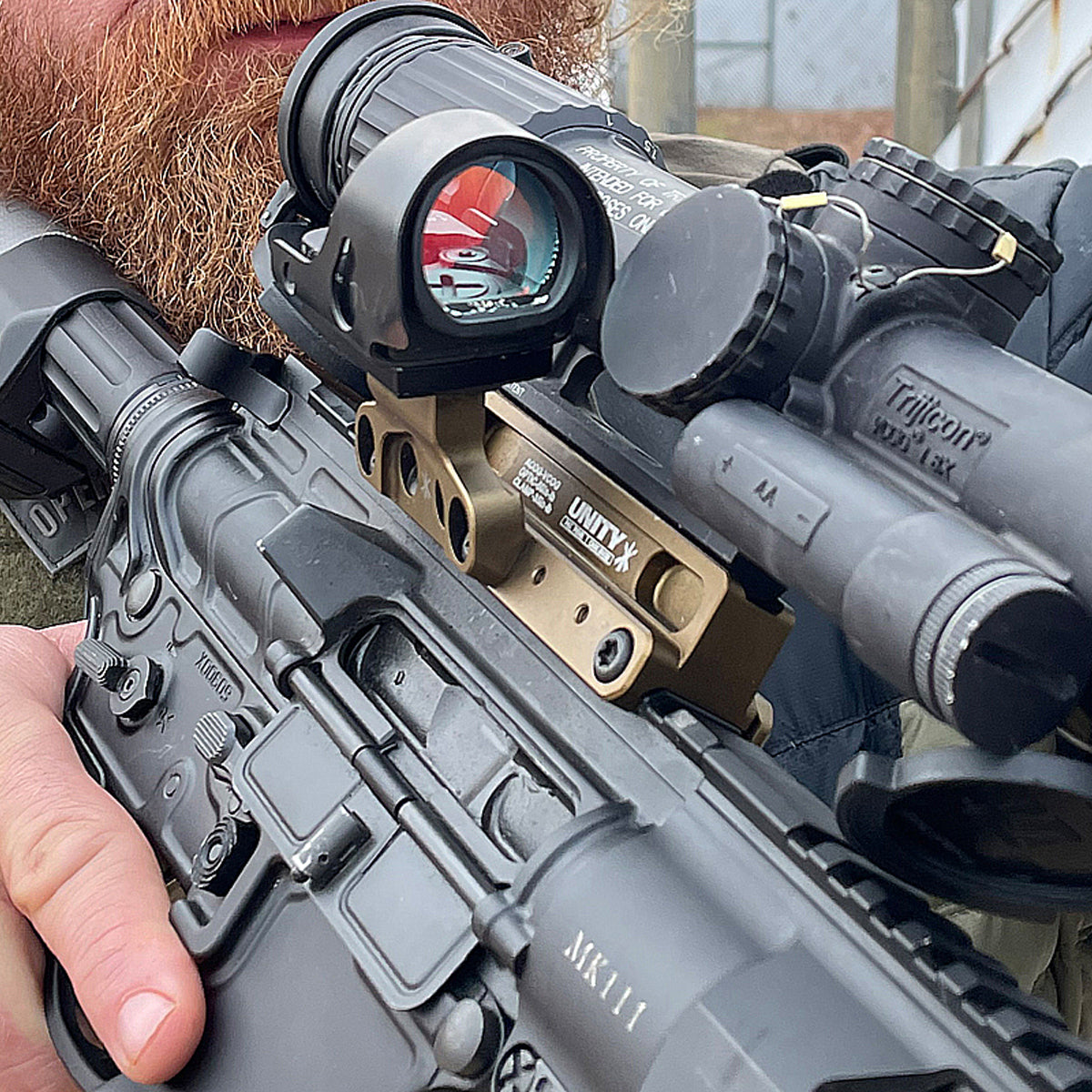 Unity Tactical FAST COG Series - Lightweight Picatinny Rail Mounted Combat Grip for AR-15, M4, and Tactical Rifles | Perfect for Competitive Shooting, Hunting, and Home Defense