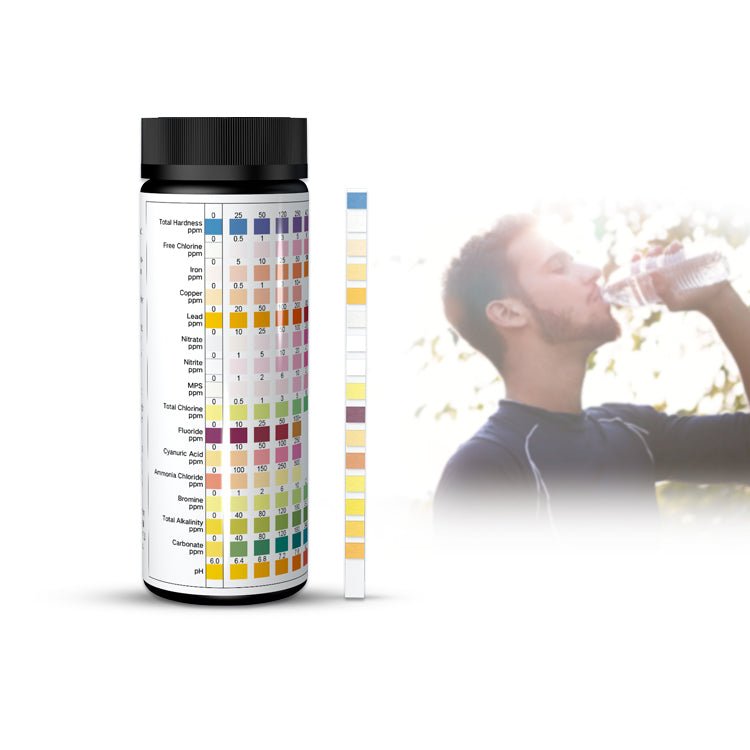 16 in 1 Drinking Water Test Strips Kit - Home & Outdoor Water Quality Testing for pH, Chlorine, Hardness & More | Perfect for Well, Tap, Pool & Aquarium Water Analysis