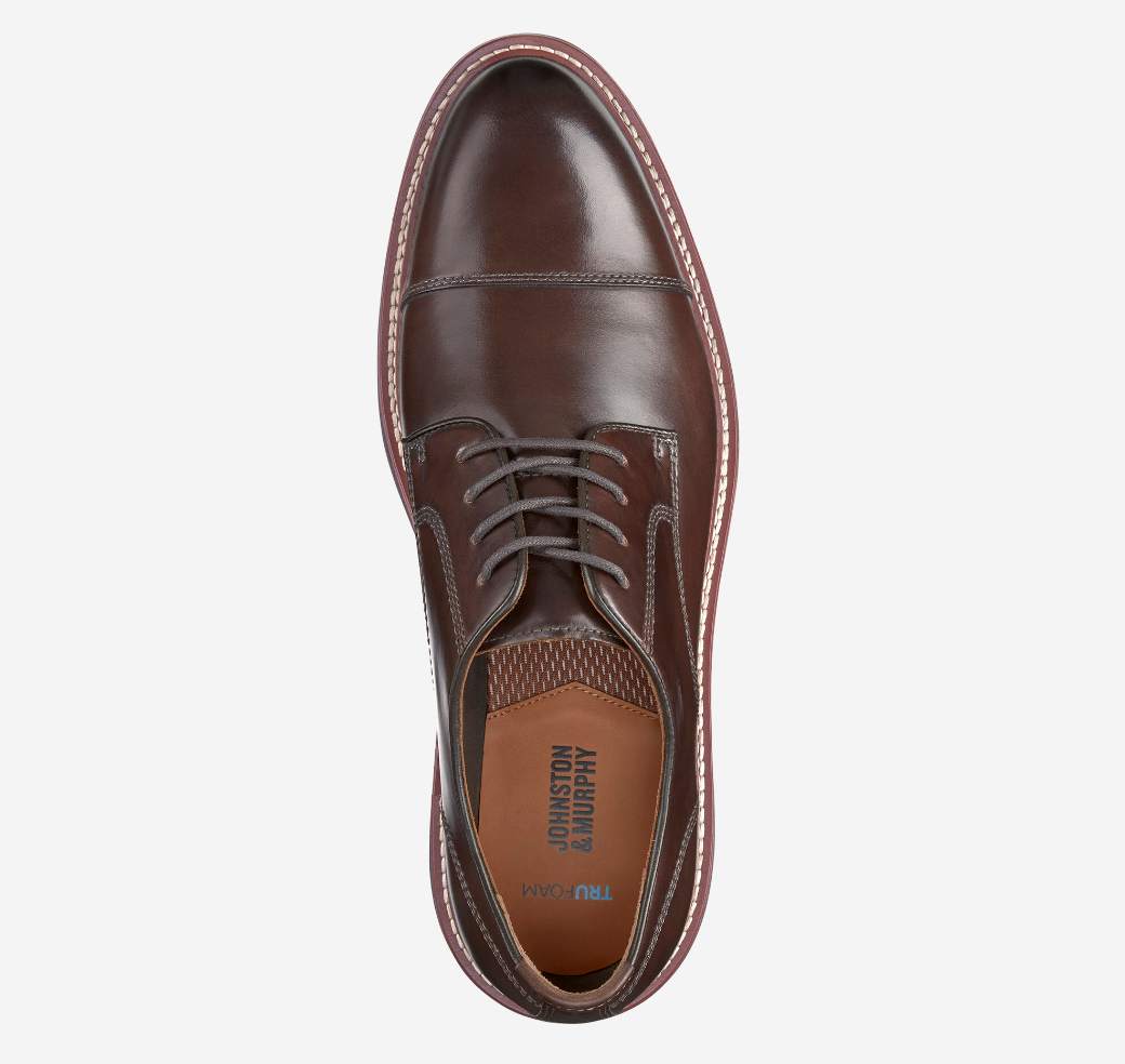 Upton Cap Toe Oxford Dress Shoes for Men - Classic Formal Business & Wedding Leather Shoes - Perfect for Office, Parties & Special Occasions