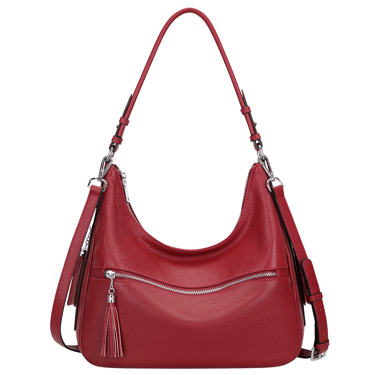 Genuine Leather Hobo Bags for Women - Soft Medium Shoulder Purse & Handbag - Perfect for Casual Outings, Work & Travel Accessories