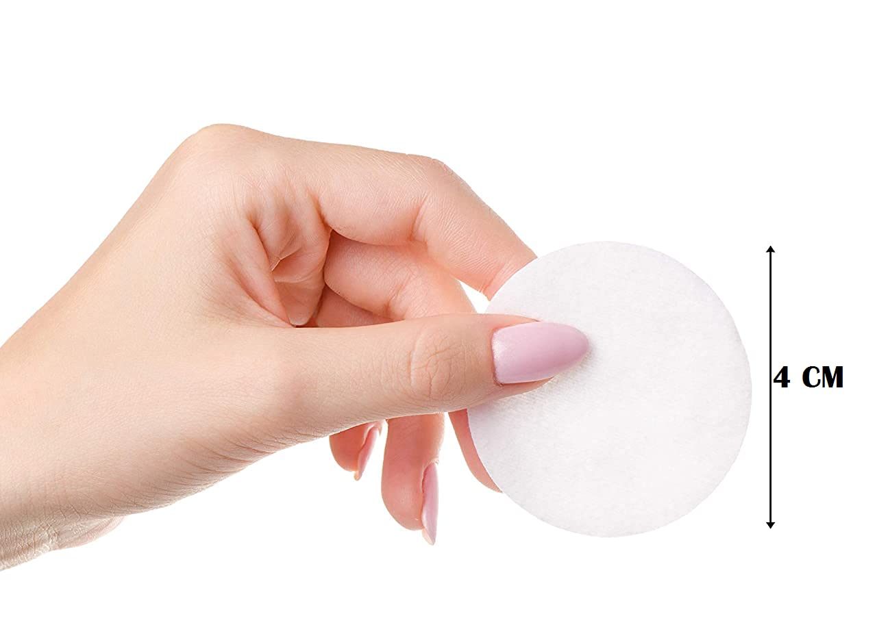 Ghelonadi Disposable Round Mini Makeup Remover Pads - 50 Count Soft Cotton Cosmetic Pads for Gentle Face Cleansing | Perfect for Women & Girls | Travel, Daily Skincare & Makeup Removal