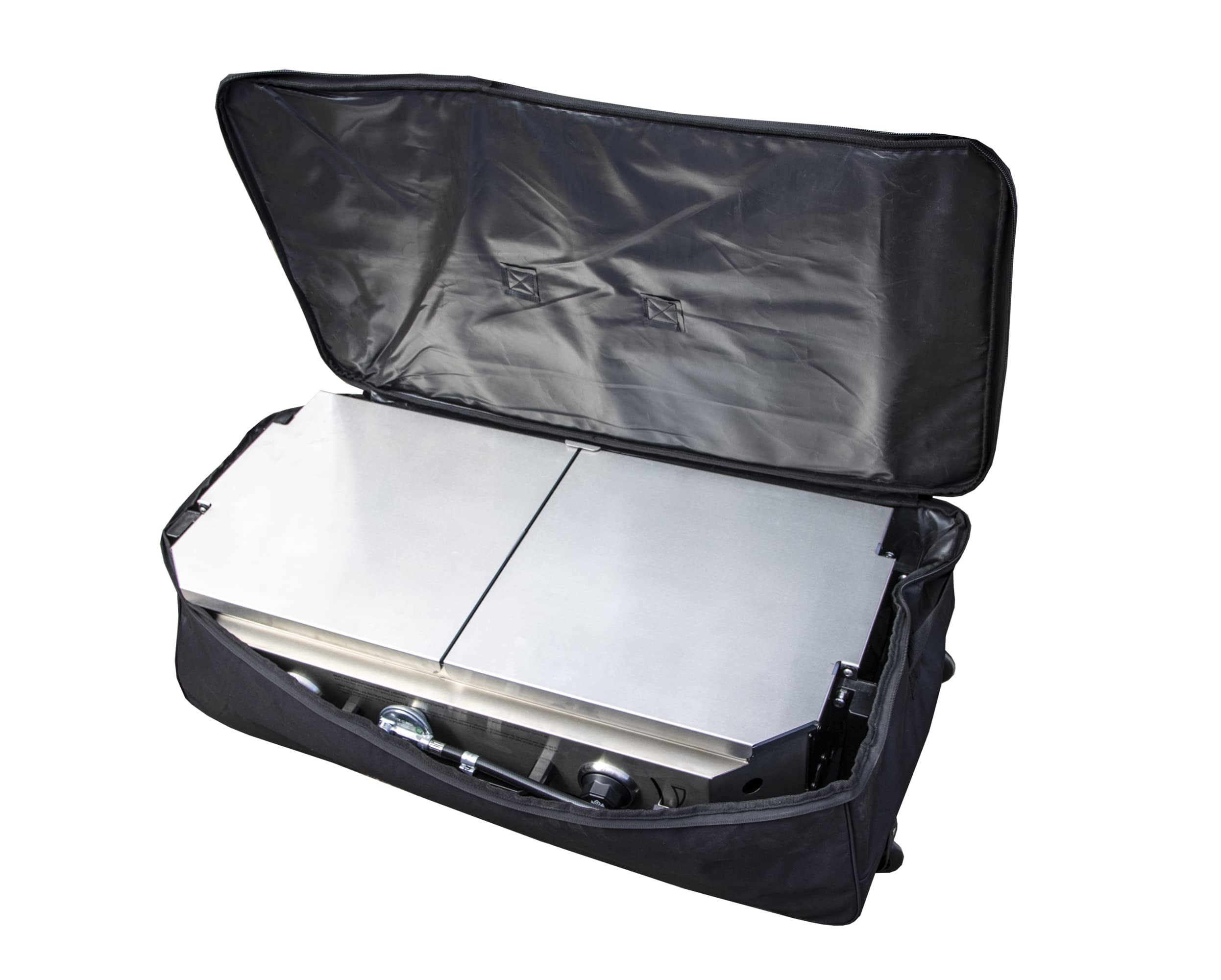 MAGMA Double Burner Firebox Padded Storage Case - Crossover Series CO10-292 | Portable Camping Stove Organizer for Outdoor Cooking, RV Trips & Backpacking Adventures