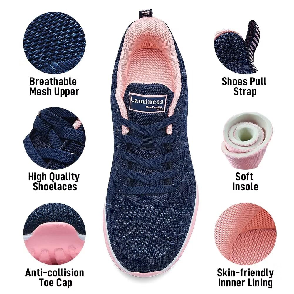 Women's Air Cushion Running Shoes - Lightweight Walking Sneakers for Gym, Workout & Sports | Comfortable Tennis Shoes for Women with Air Support - Perfect for Jogging, Training & Active Lifestyle