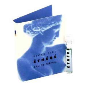 Vicky Tiel Ethereal Perfume for Women - .03 oz Eau de Parfum Sample Vial on Card | Floral Fragrance for Date Night & Special Occasions