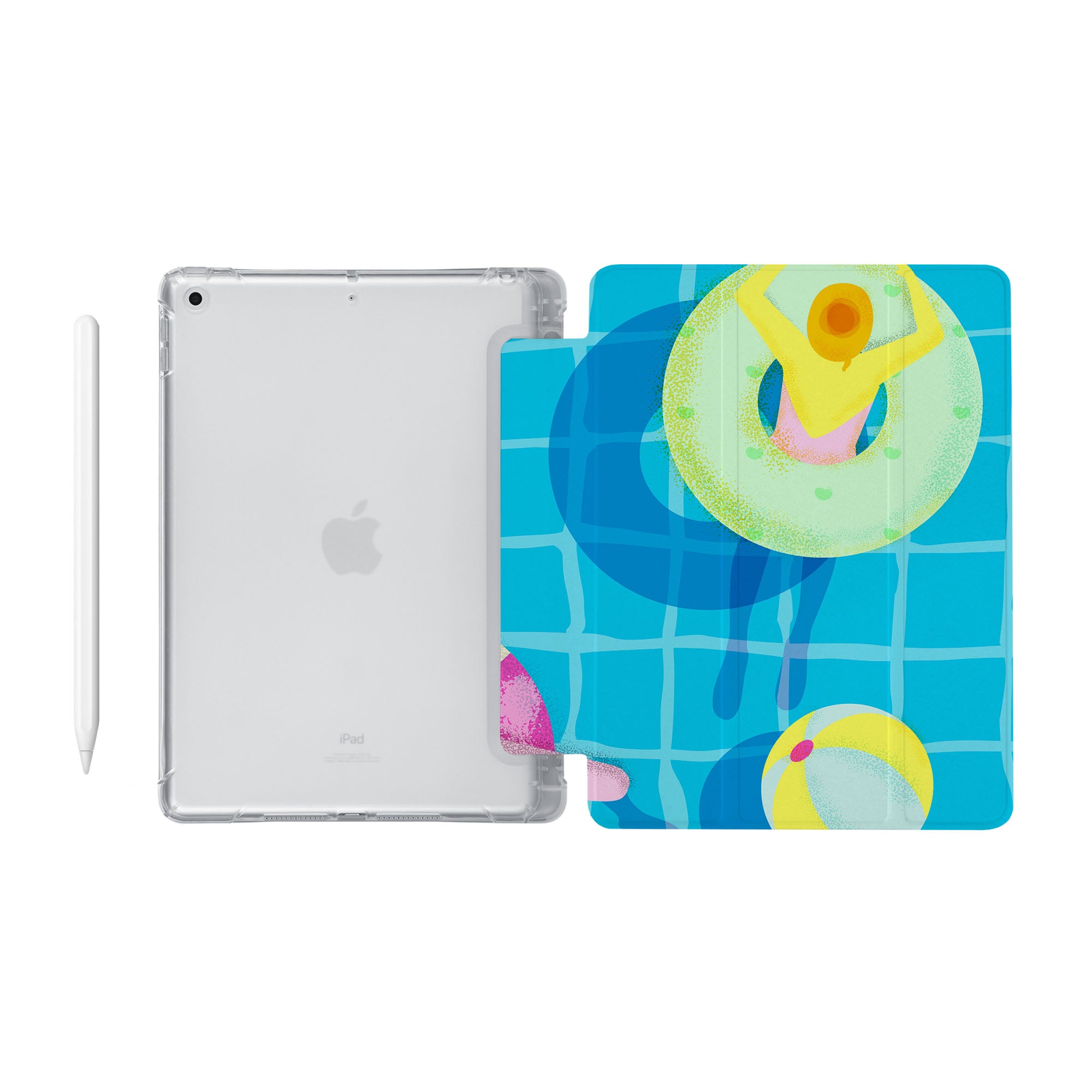 Durable Clear iPad Case - Slim Protective Cover for iPad Air/Pro, Shockproof & Scratch-Resistant - Perfect for Beach, Travel & Outdoor Use