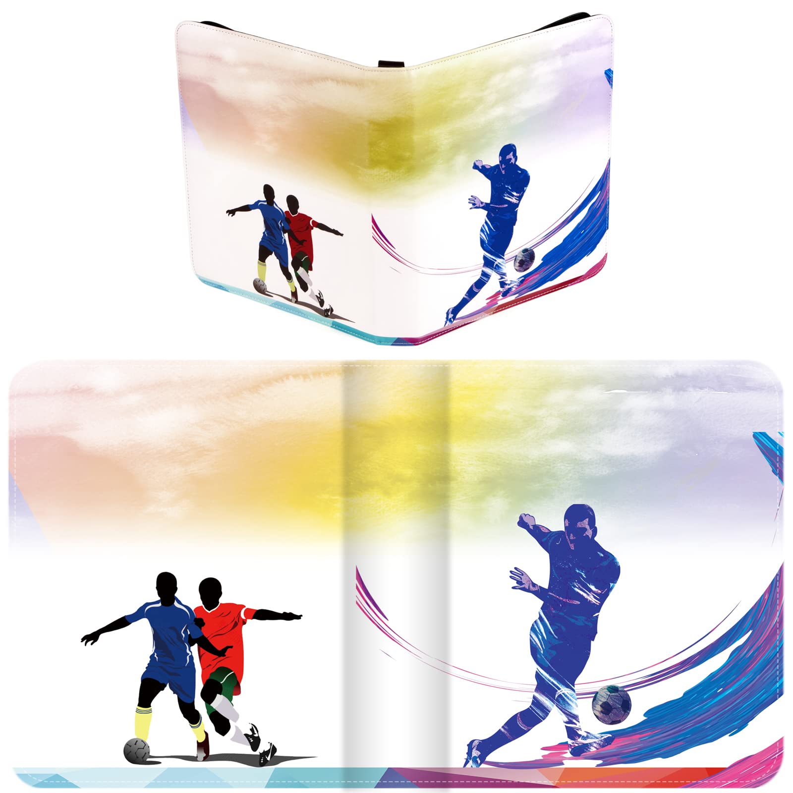 Reelanx 9-Pocket Soccer Trading Card Binder Album - 720 Pocket Storage Display Case with Protective Sleeves for Soccer Card Collectors | Perfect for Organizing, Storing & Showcasing Your Valuable Soccer Card Collection at Home, Games & Tournaments