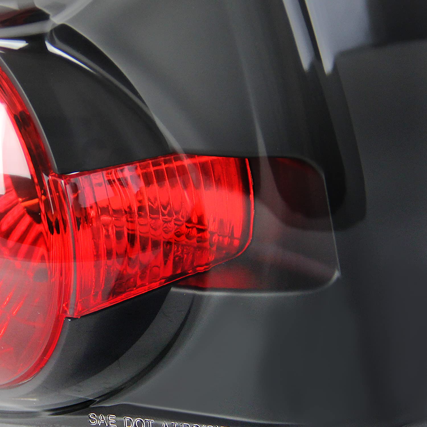 Spec-D Tuning Black Housing Clear Lens Tail Lights for 2004-2007 Chevy Malibu (Excluding Maxx) - Left & Right Pair Assembly - Upgrade Your Car's Rear Style & Visibility for Night Driving & Custom Looks