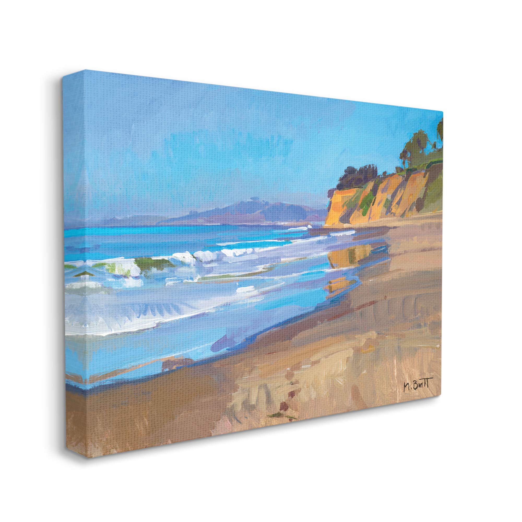 Stupell Industries Changing Tides Tropical Summer Beach Coastline Canvas Wall Art - 36