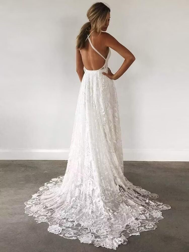 Elegant V-Neck Tulle Wedding Dress with Train | Bridal Gown for Women | Perfect for Church Ceremony, Beach Wedding & Formal Reception | HS13 Collection