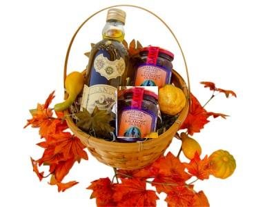Premium Thanksgiving Gift Basket - Extra Virgin Frantoia Olive Oil & Gourmet Martini Olives | Perfect for Holiday Gifting, Dinner Parties & Hostess Presents