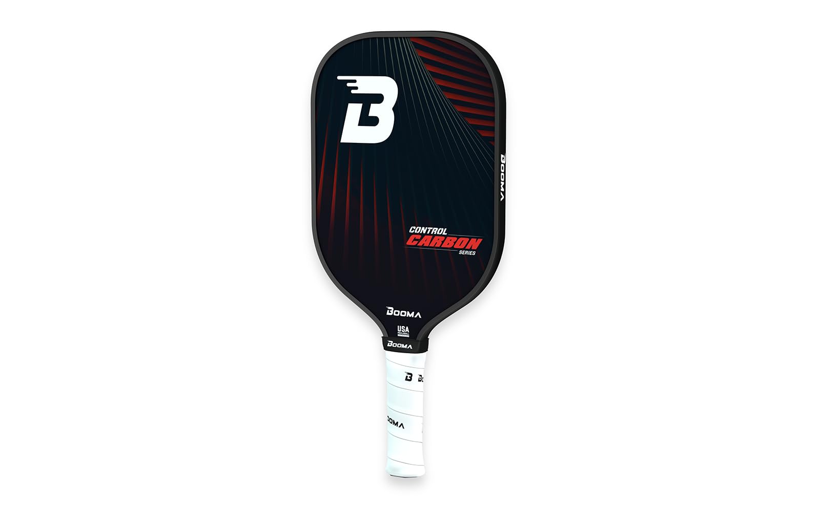 BOOMA Pickleball Paddle - USAPA Approved Carbon Fiber Paddle with Honeycomb Polypropylene Core | 16mm Thick High Performance Pickleball Racket | Premium Grip for Control & Power | Perfect for Tournaments & Recreational Play