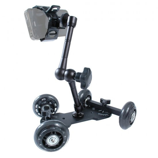 Dot Line 11 Arm/Clip Mini Dolly Kit DL MD/KIT2 - Professional Camera Stabilizer for DSLR & Mirrorless - Perfect for Vlogging, Filmmaking & Travel Videography
