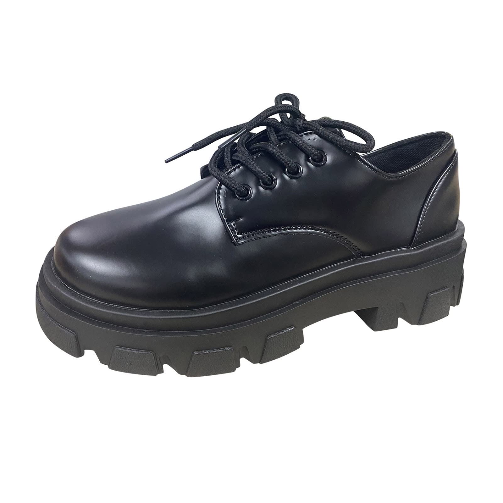 **Women's Fashion Platform Sneakers - Wide Width Casual Leather Shoes with Colorful Laces | Perfect for Everyday Wear, Work & Walking Comfort**    （注：原标题中的