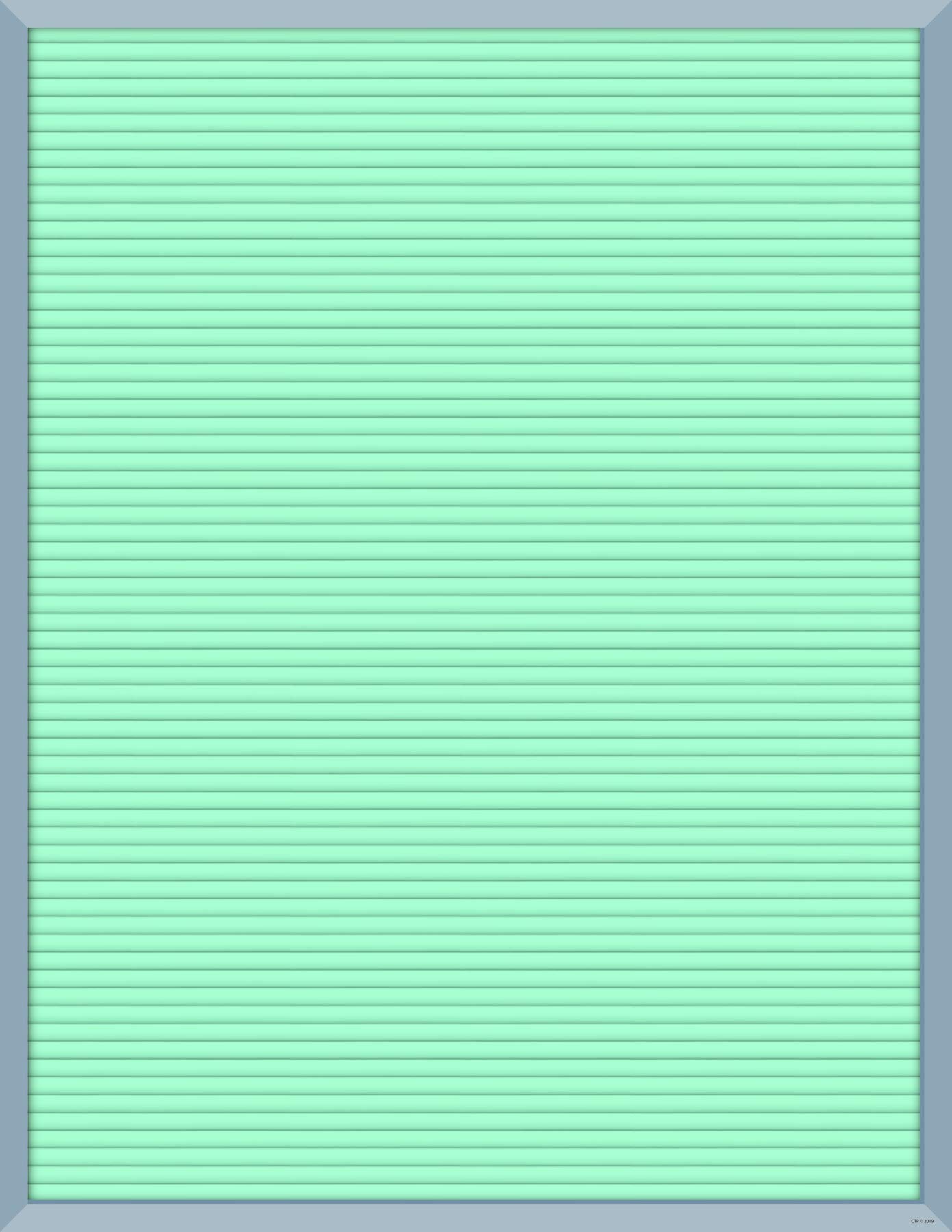 Creative Teaching Press Turquoise Letter Board Blank Chart (8778) - Classroom Decor, Bulletin Board Display, Office Organization & Home Message Board