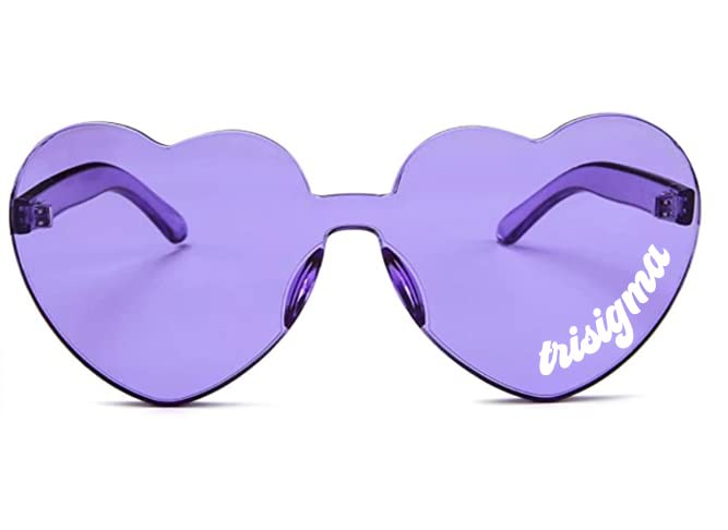 Sigma Sigma Sigma Sorority Sunglasses - Heart Shaped SSS Logo Sunglasses for Greek Life, Big Little Gifts | Perfect for Sorority Events, Beach Days & Sisterhood Photos