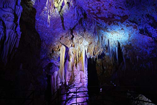 20x30 Inch Laminated Cave Poster - Stalactite & Stalagmite Wall Art with Vibrant Colors - Perfect for Home Decor, Office, or Classroom - Fits Standard Frames