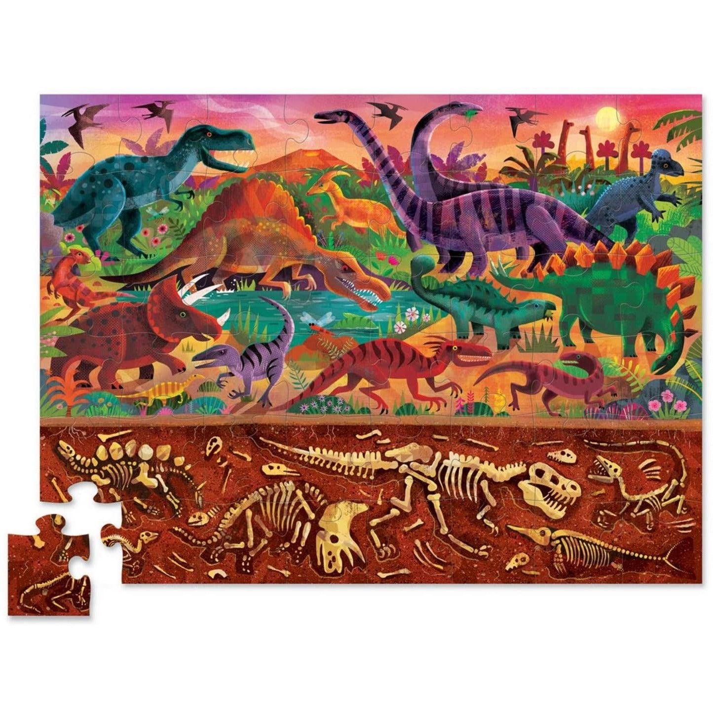 Above & Below: Dinosaur World Pz48 - Exciting Dinosaur Board Game for Kids & Adults | Family Strategy Game Night | Perfect for Birthday Gifts & Classroom Learning Activities