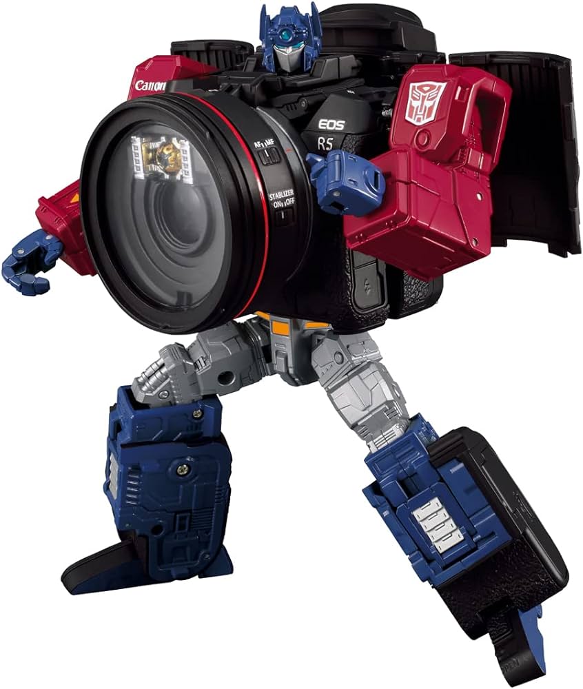 Canon Optimus Prime Transformer R5 Action Figure Toy - Collectible Robot for Kids & Adults - Perfect for Playtime, Display & Gifts