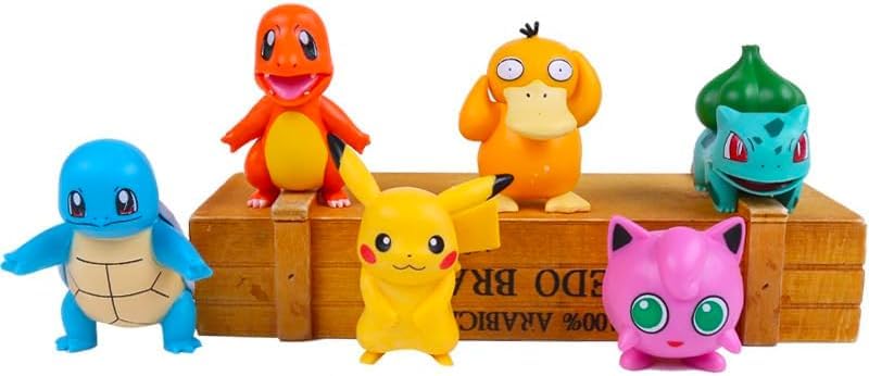 30-Piece Pokemon Mini Action Figure Set for Kids - Collectible Toy Playset for Boys & Girls, Party Favors, Birthday Decorations - Perfect for Playtime, Gifts, and Themed Parties
