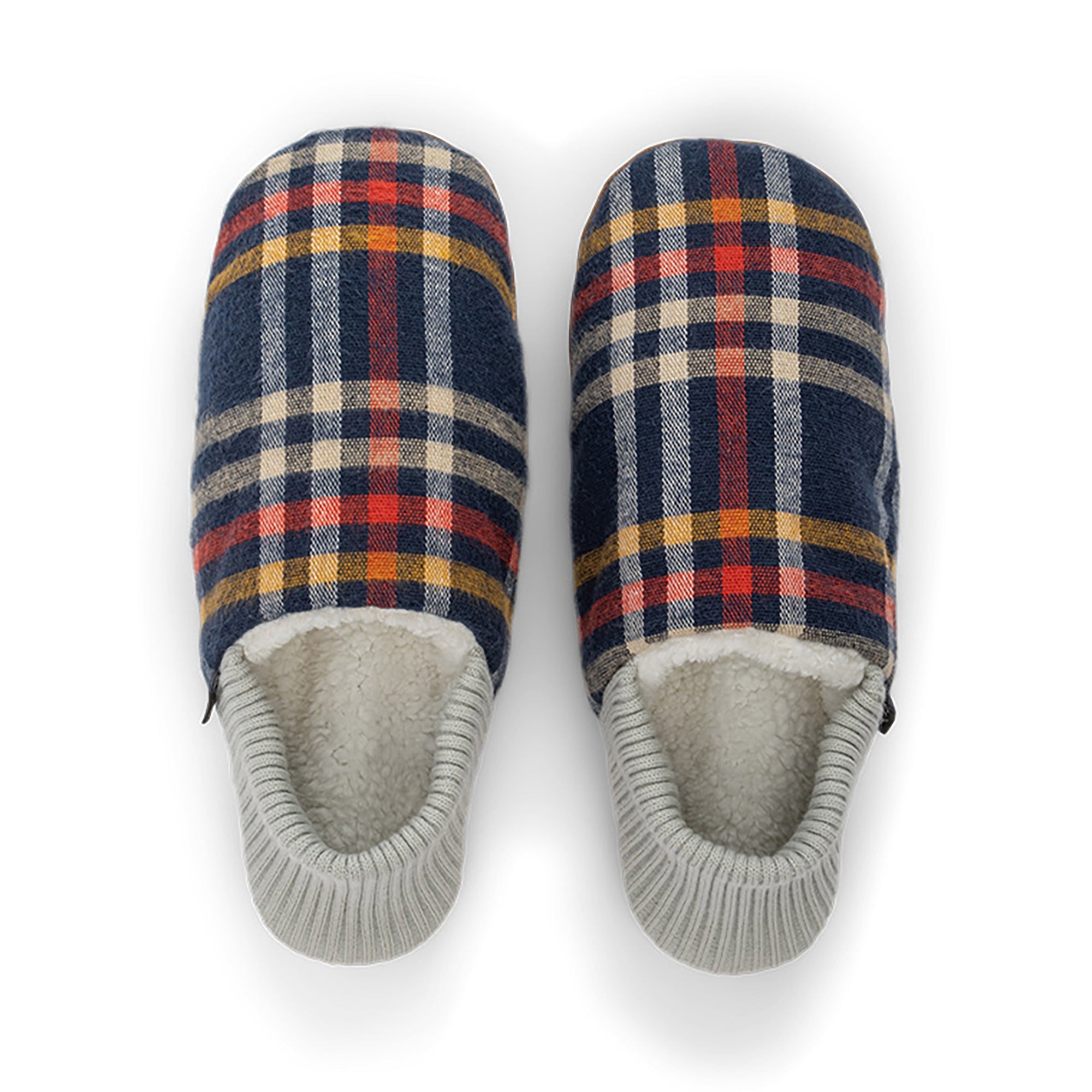 Nico Chamois Plaid House Shoes - Sherpa Lined Indoor Slippers for Women & Men - Cozy Winter Home Footwear for Relaxing by the Fireplace