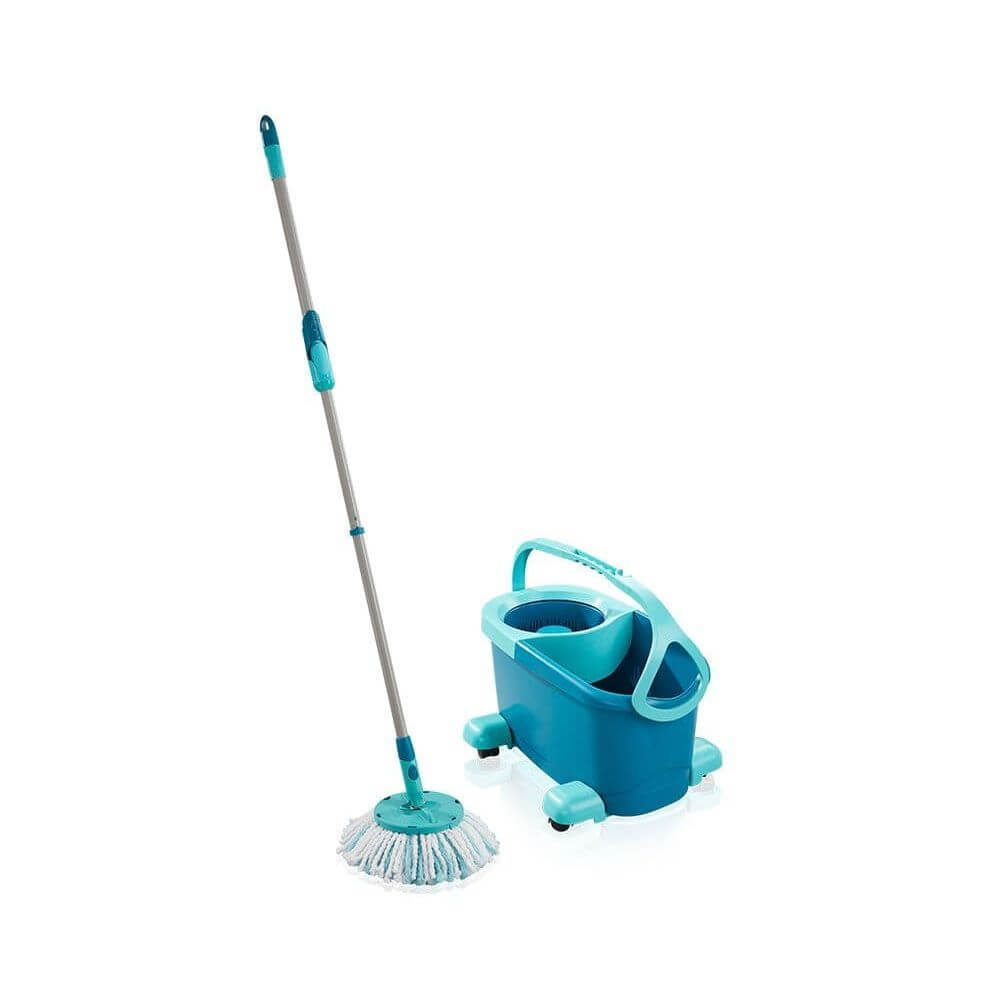Leifheit Replacement Mop Head 2-Pack - Compatible with Twist Mop - Durable & Washable Microfiber Pads for Deep Cleaning Floors - Ideal for Hardwood, Tile & Laminate Surfaces