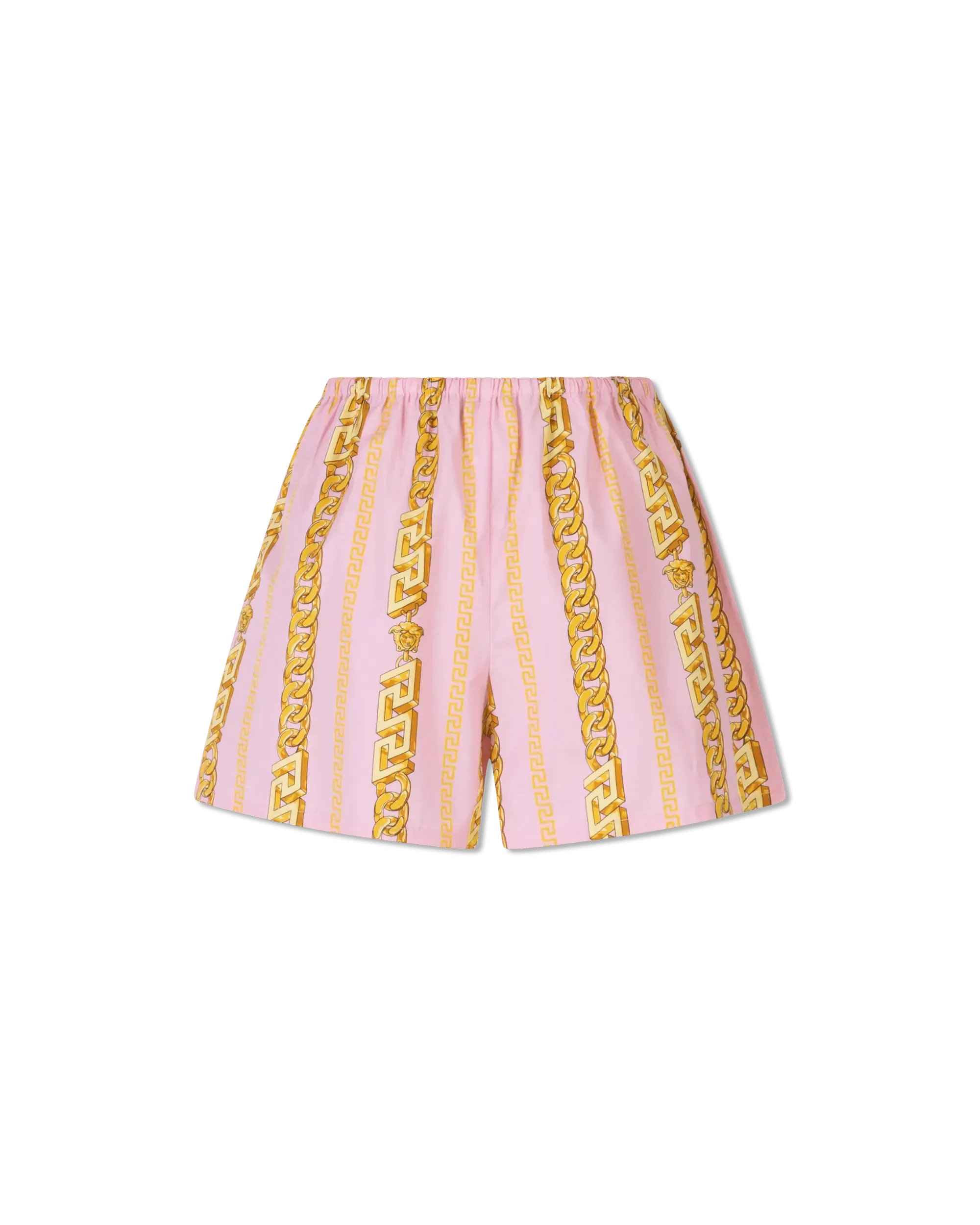 Chain Print Cotton Pajama Shorts for Women - Soft & Comfortable Sleepwear for Summer Nights & Lounge Wear