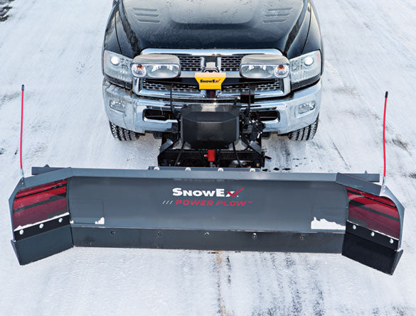 SnowEx POWER PLOW 8100PP & 8611PP Winged Blade Snow Plow | Heavy Duty 8' to 11' Commercial Snow Removal Equipment for Driveways, Parking Lots & Roadways