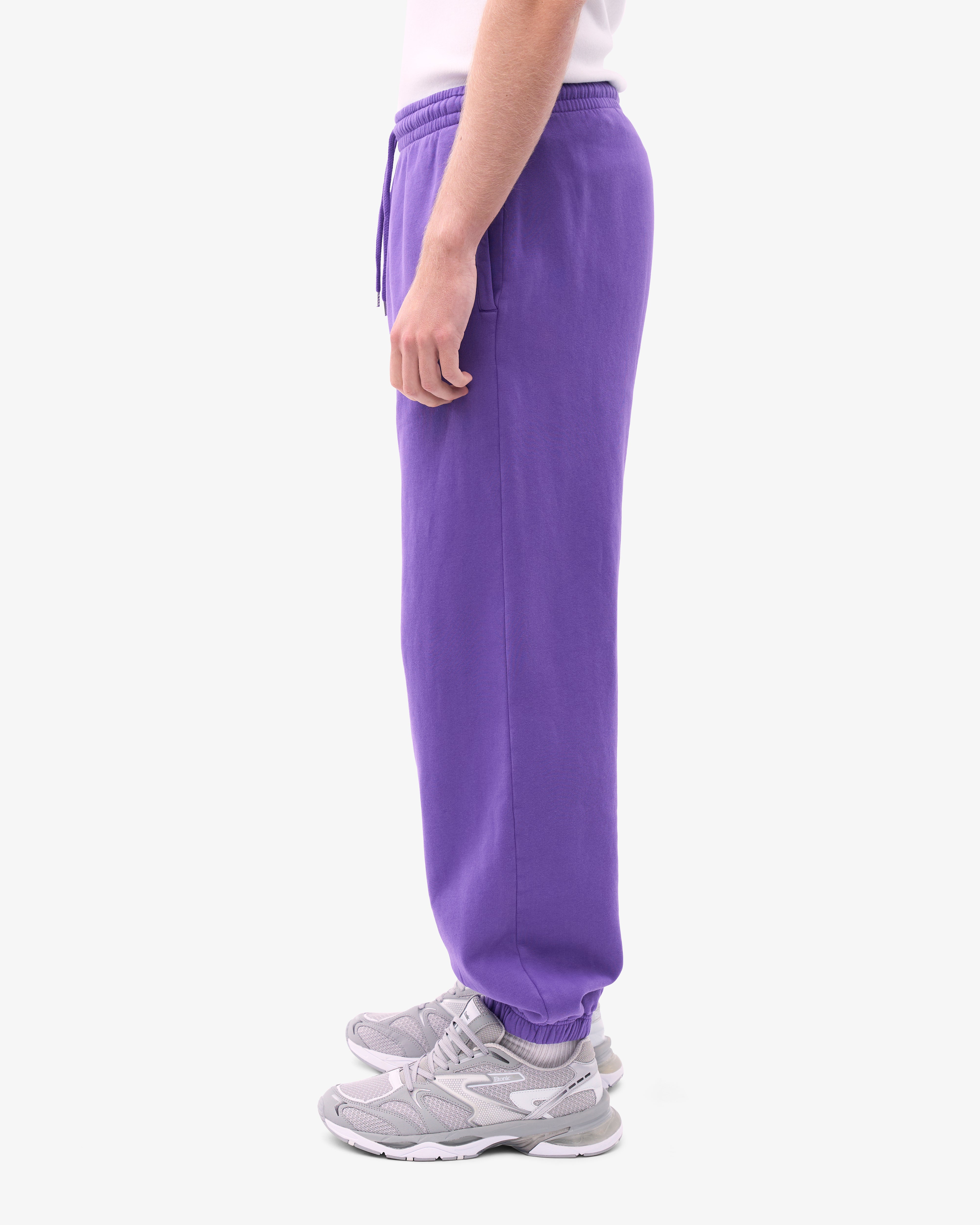 Organic Relaxed Sweatpants for Women - Ultra Violet Color - Soft & Comfortable Lounge Pants - Perfect for Yoga, Running, Travel & Home Wear