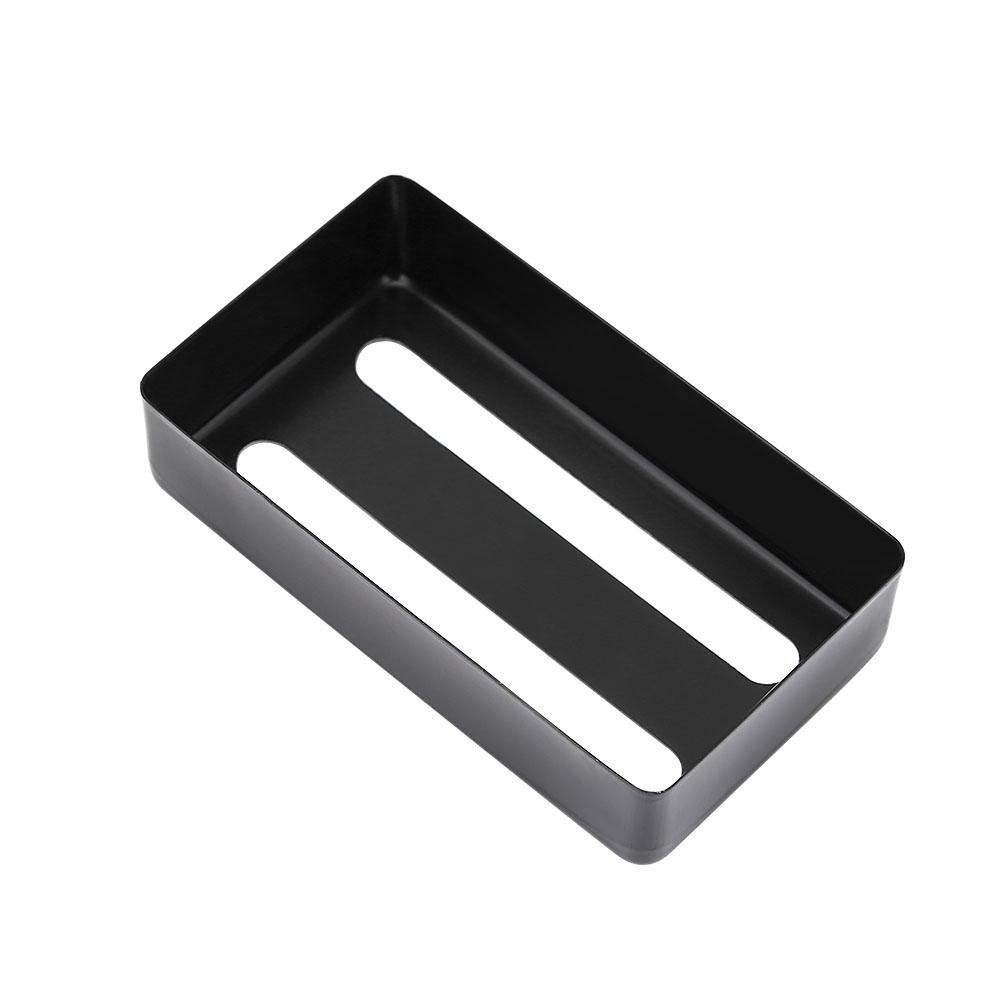 Dilwe Two Slot Metal Humbucker Pickup Cover for Electric Guitar - Brass Construction, Black Finish | Perfect for Blues, Rock & Jazz Performances