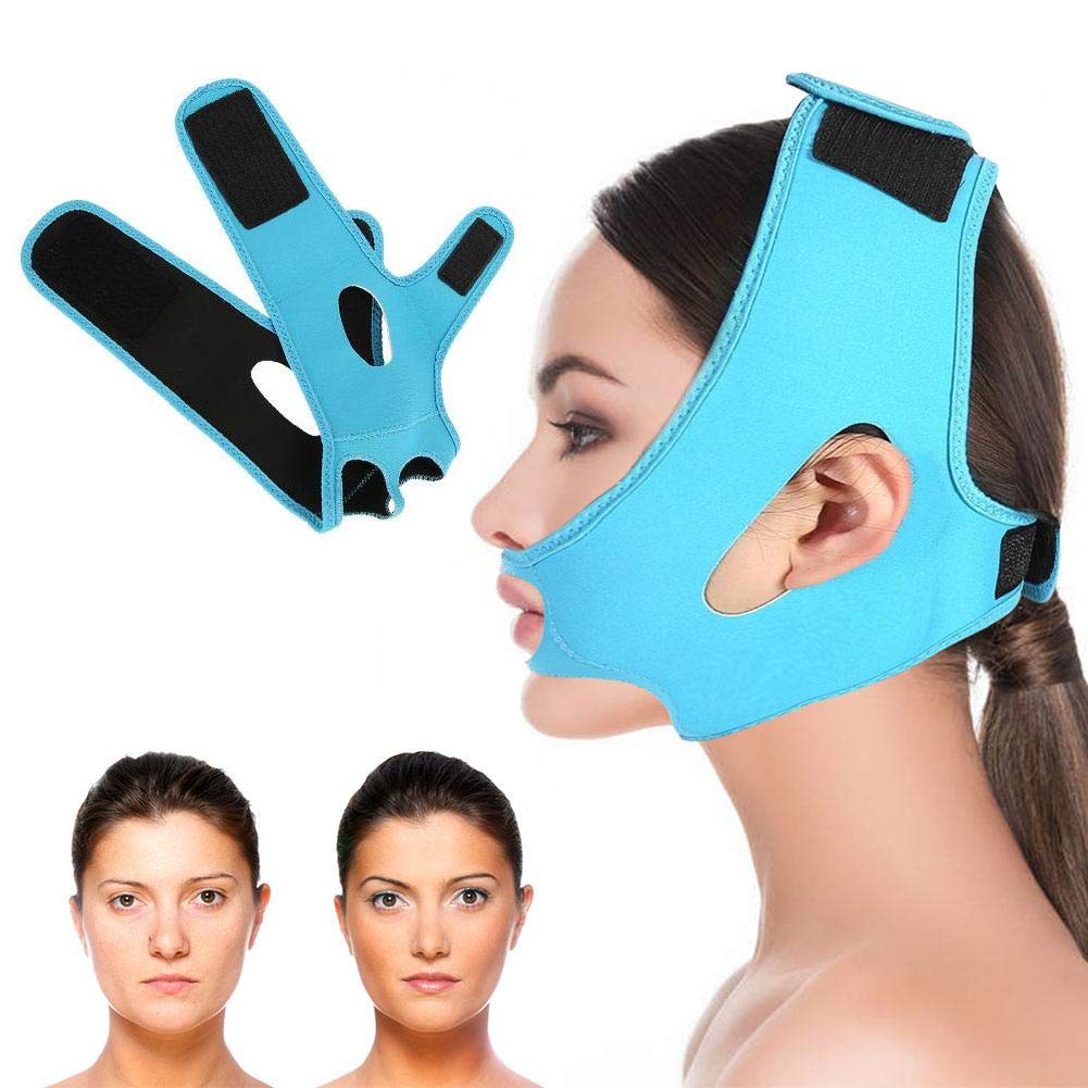 V Line Face Mask - Anti-Wrinkle & Face Lifting Band for Double Chin Reduction - Skin Tightening Facial Bandage for Firming & Slimming - Perfect for Daily Skincare & Beauty Routine