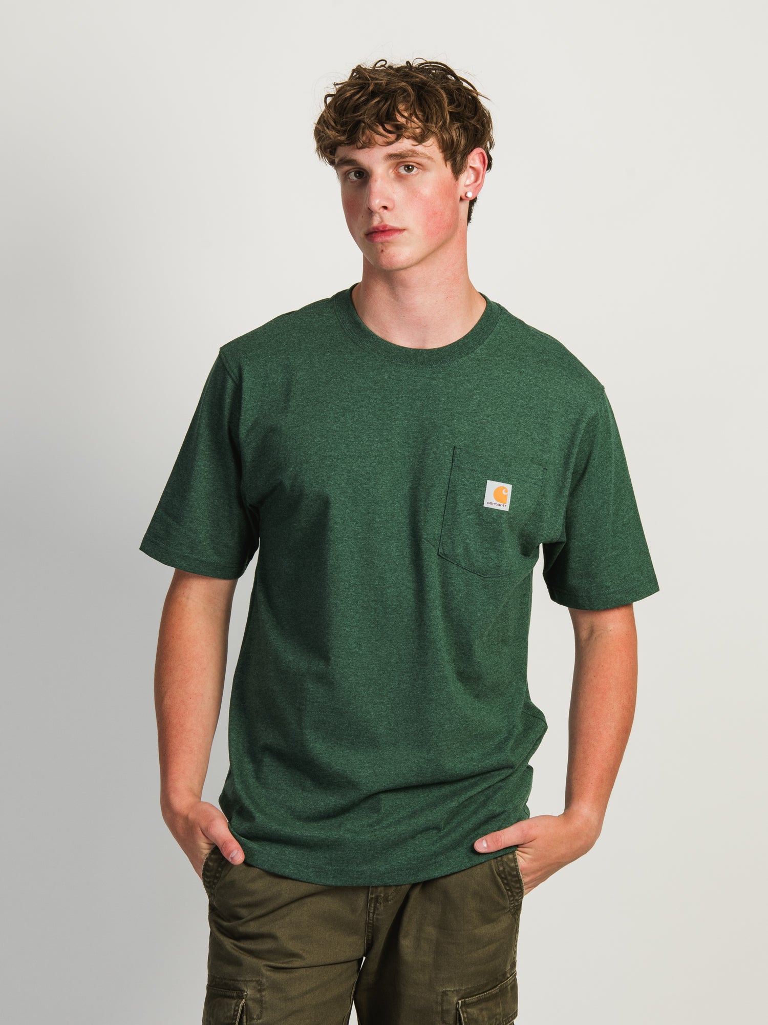 Carhartt Workwear Pocket T-Shirt for Men - Durable Cotton Tee for Construction, Farming & Outdoor Work
