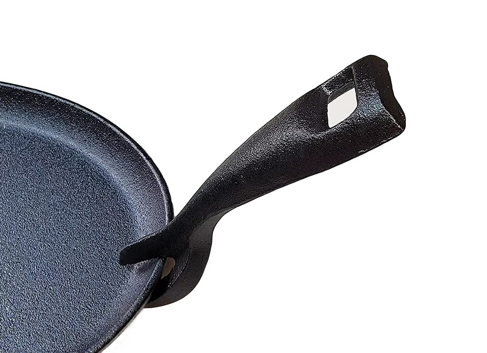 HAWOK 3-Piece Cast Iron Skillet Set with Detachable Handles - Heavy Duty Nonstick Cookware for Stovetop, Oven & Camping - Perfect for Frying, Searing & Baking Steak, Eggs & Pancakes