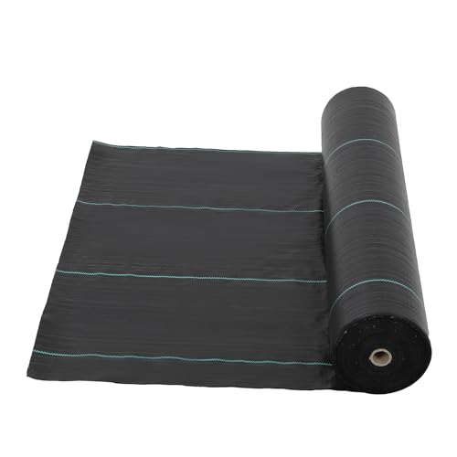 GARVEE 3.2oz 6ft x 300ft Heavy Duty Weed Barrier Landscape Fabric - Premium Garden Weed Control Fabric for Flower Beds, Vegetable Gardens & Landscaping Projects