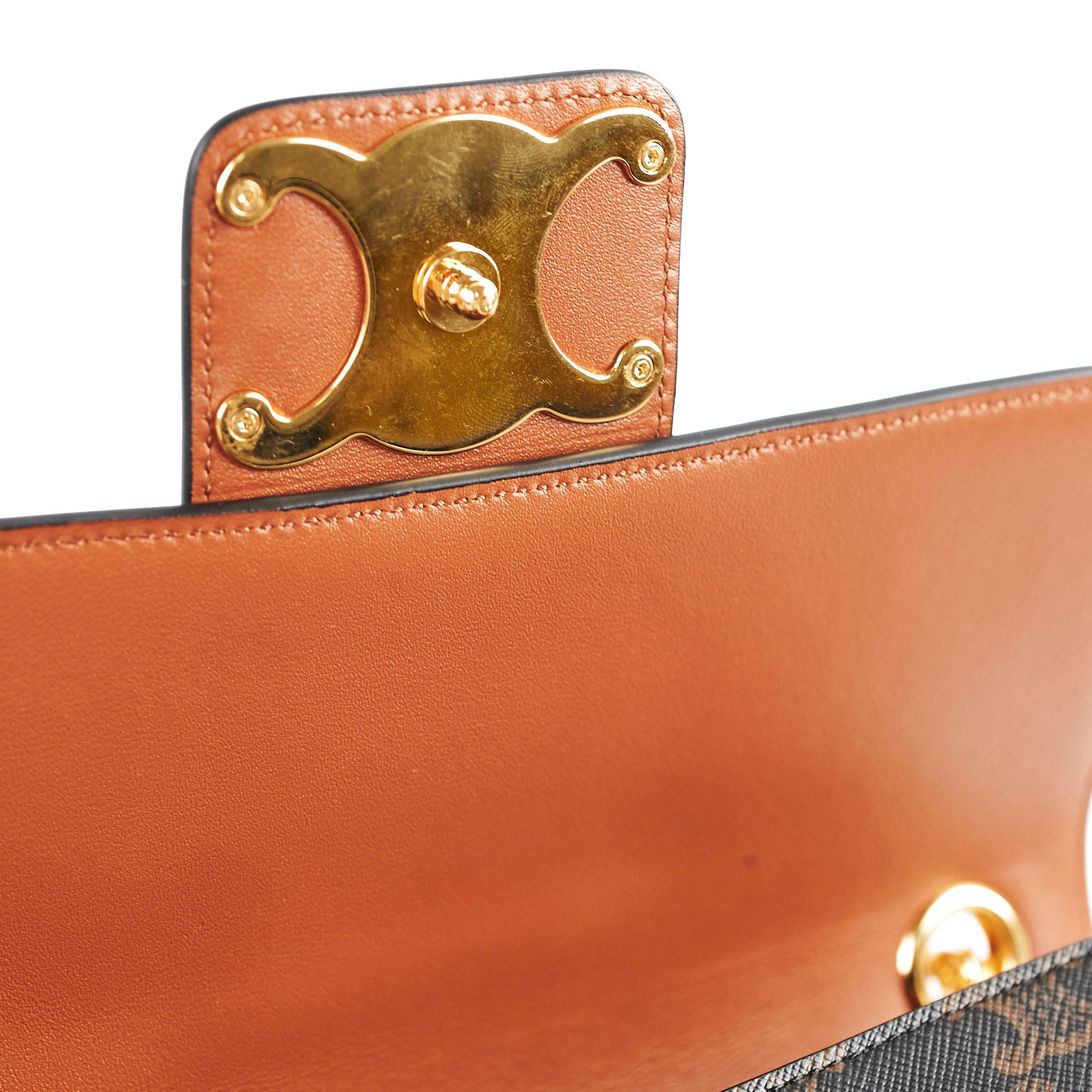 Celine Medium Victoire Bag in Triomphe Canvas Tan - Luxury Crossbody Handbag for Women, Perfect for Work, Travel & Everyday Use