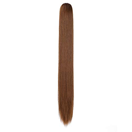 Clip-in Ponytail Hair Extension with Claw Clip - Natural Looking Hairpiece for Instant Volume & Length - Perfect for Parties, Weddings & Everyday Styling
