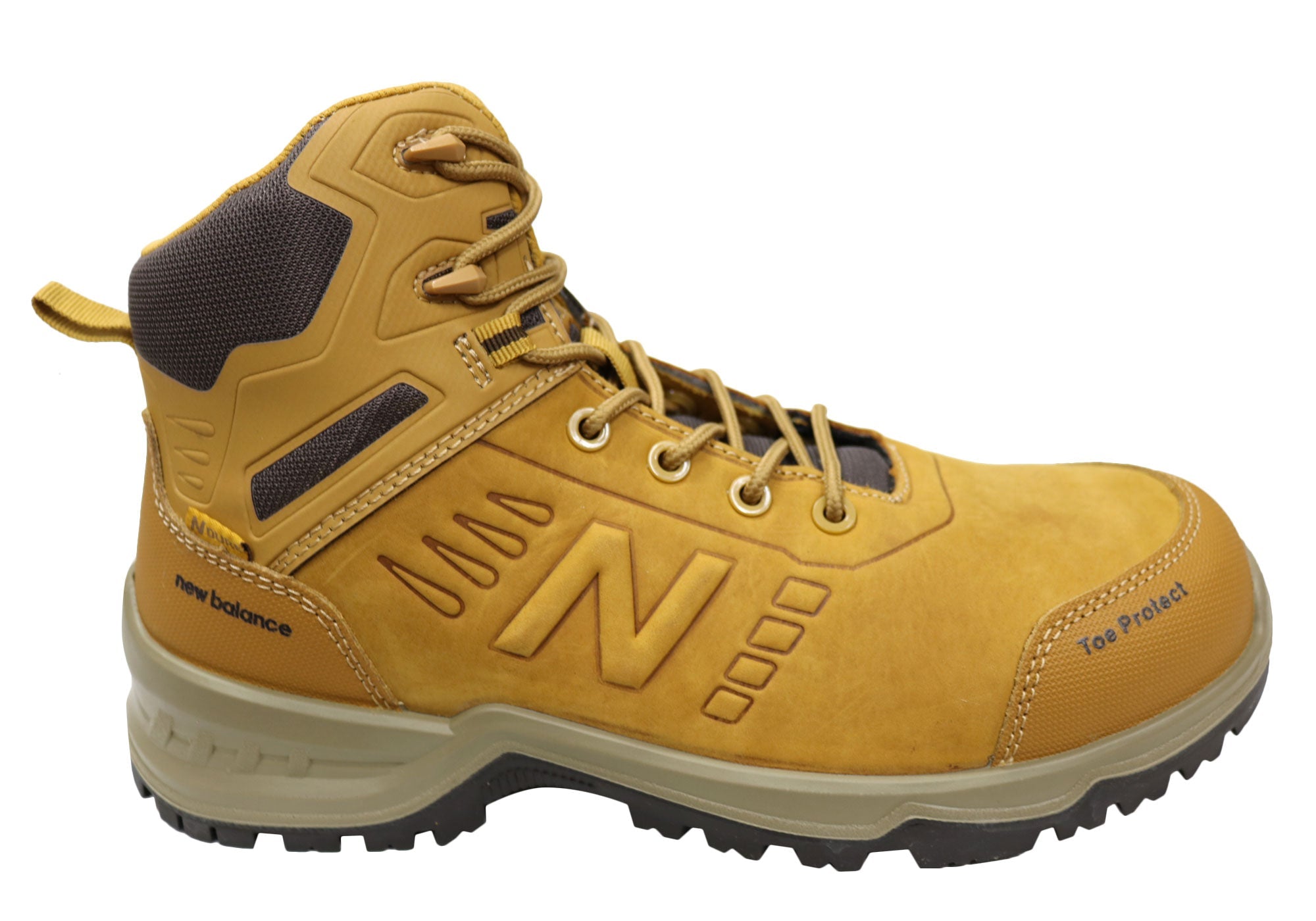 New Balance Contour Men's Leather Composite Toe 4E Extra Wide Work Boots - Steel Toe Safety Shoes for Construction, Warehouse & Industrial Work