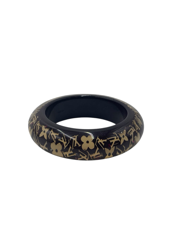 Louis Vuitton Plum Resin & Stars Wide Bangle Bracelet - Luxury Fashion Jewelry for Women, Perfect for Parties, Weddings & Special Occasions