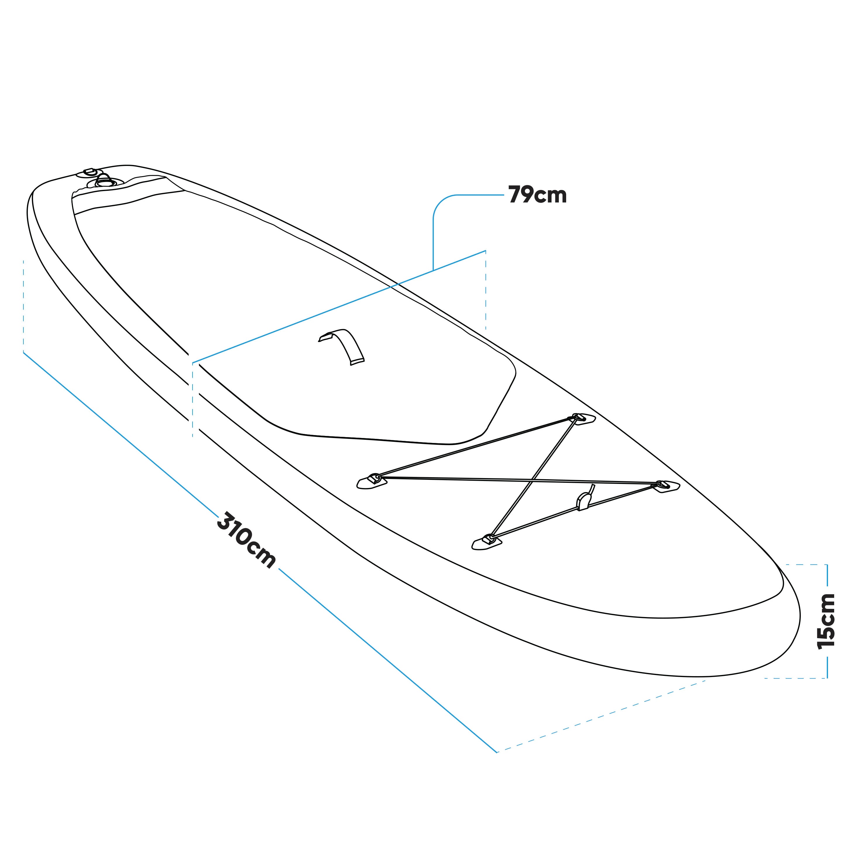 **Inflatable Stand Up Paddle Board (SUP) 10'2