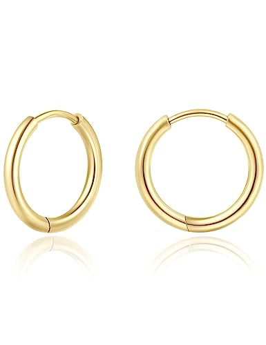 H: 1 Pairs Gold, 10mm