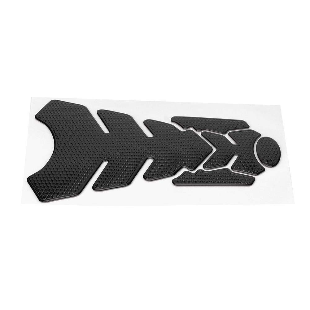 3D Motorcycle Tank Pad Protector - Black for Yamaha, Suzuki, Kawasaki, Honda - Ride in Style
