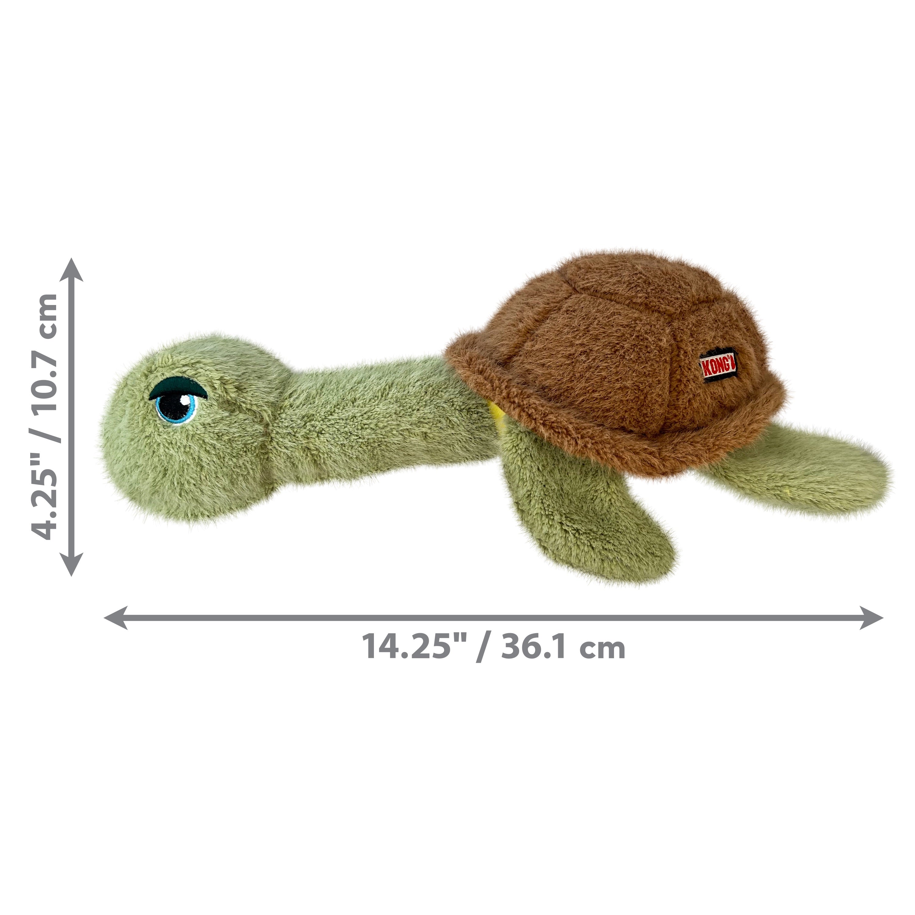 Scruffs Turtle Kong Plush Toy - Soft Stuffed Animal for Dogs, Chew Resistant & Durable - Perfect for Playtime, Training & Cuddling - Great Gift for Pet Lovers
